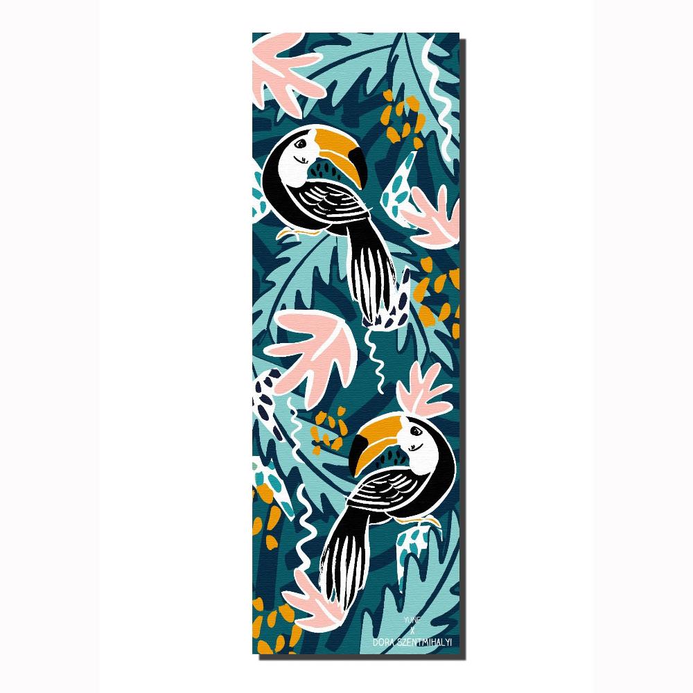 Dora Toucan Yoga Mat – Tropical Print, Non-Slip Traction & Cushioned Support-0